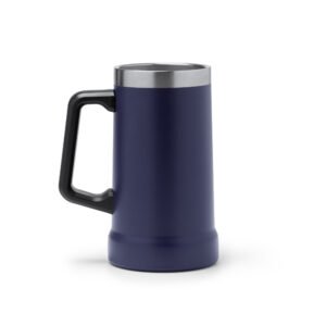 Jarra térmica de 700ml en color azul con asa ergonómica y acabado mate, ideal para bebidas frías y calientes.